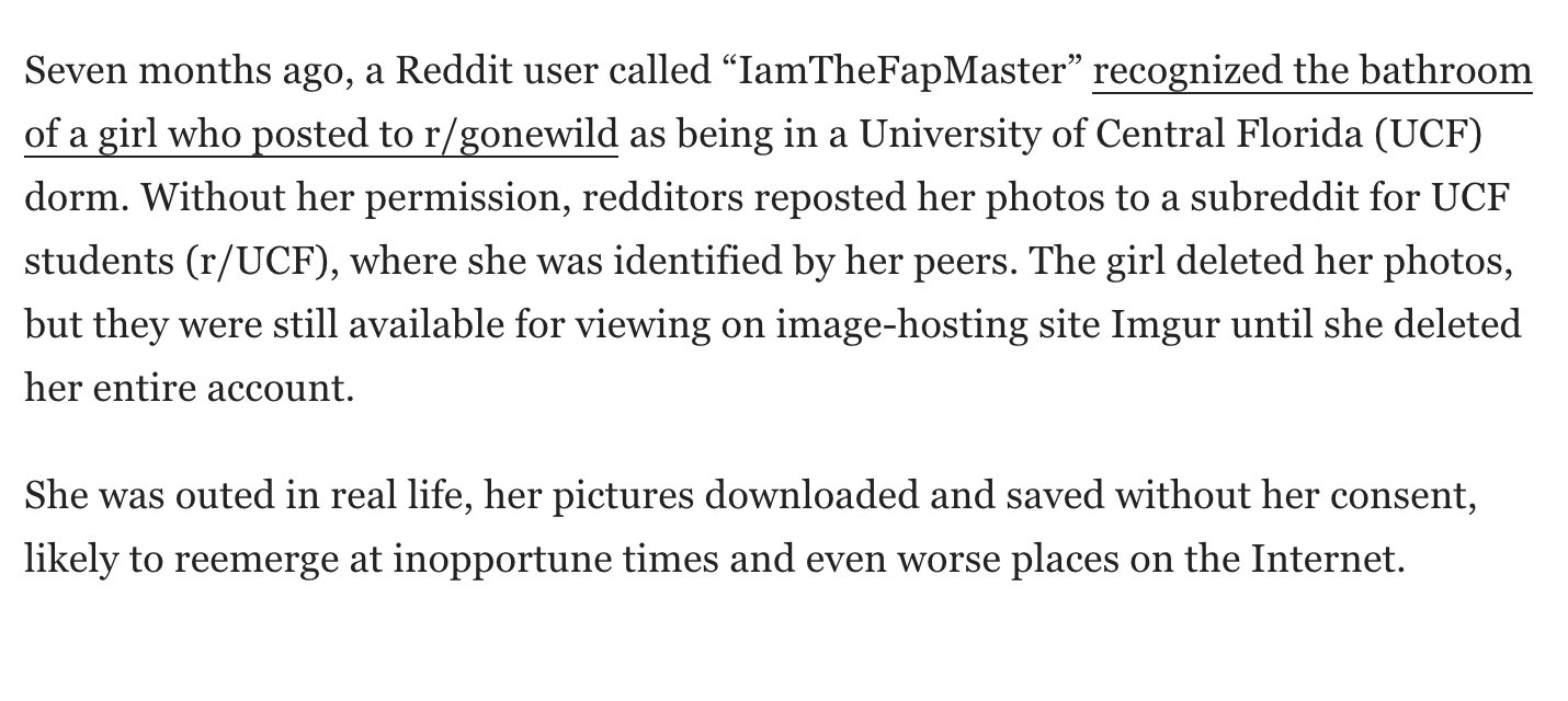 From: The dark side of Reddit's GoneWild (The Daily Dot)